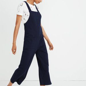 Madewell Navy Knit Patch-Pocket Overalls Size S